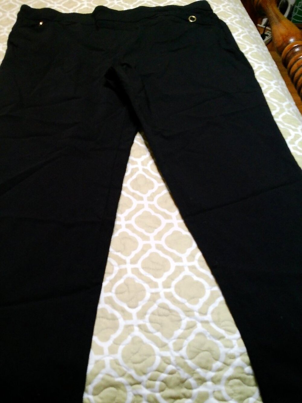 COUNTERPART EXTRA LARGE BLACK PULL ON DRESS PANTS STRAIGHT LEG